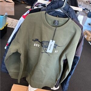 G star raw sweatshirt Black Skeleton Dog Dry Ashor Retail $140 New With Tags